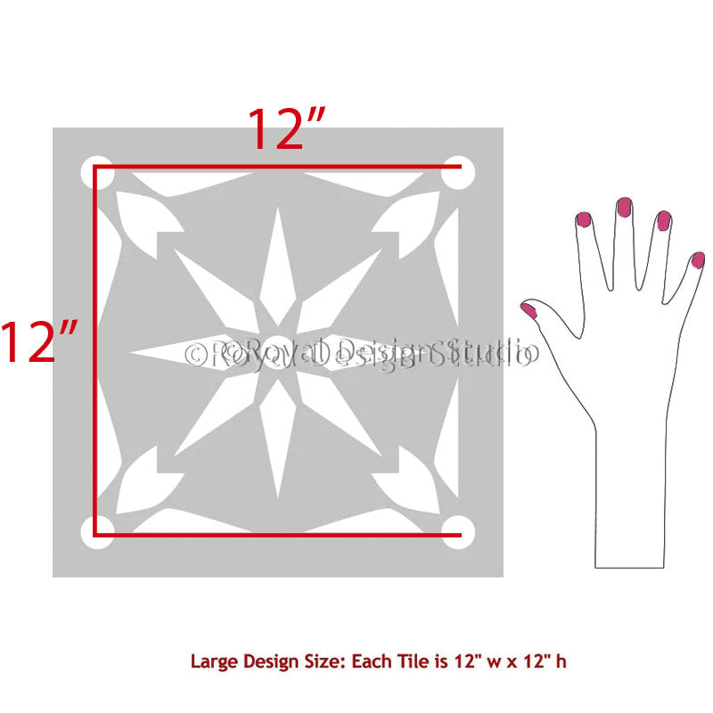 Starz Tile Stencil