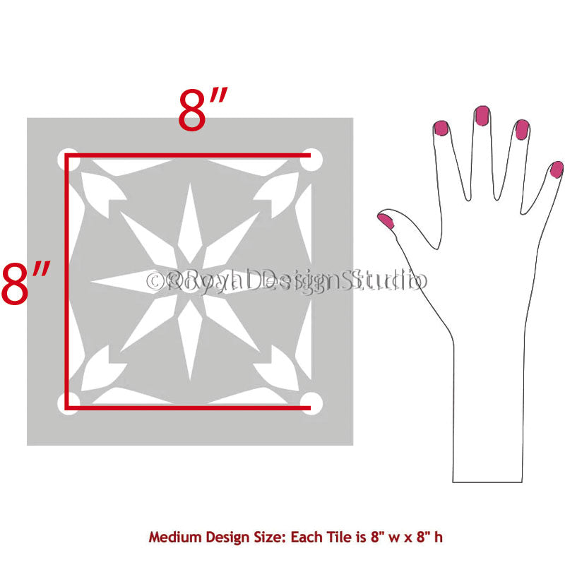 Starz Tile Stencil