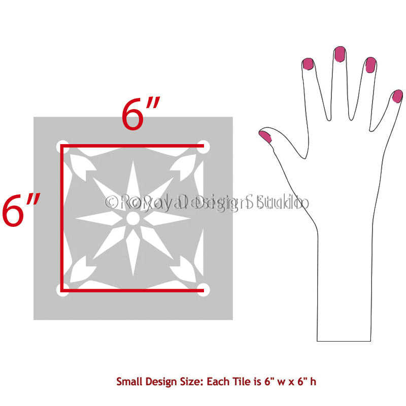 Starz Tile Stencil