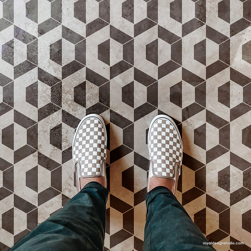 Nexus Modern Allover Wall Stencil