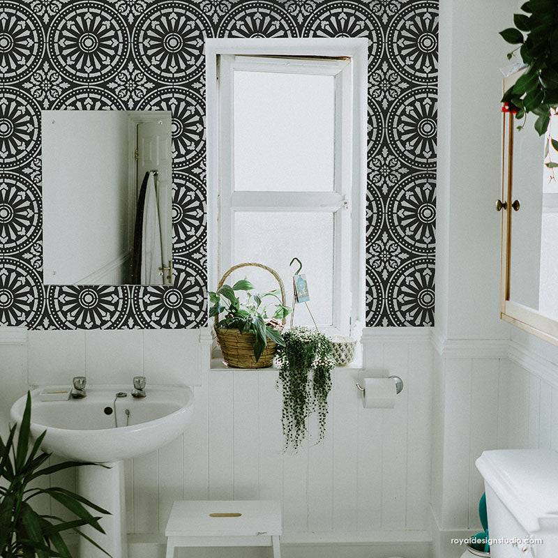 Delicate Tile Stencil