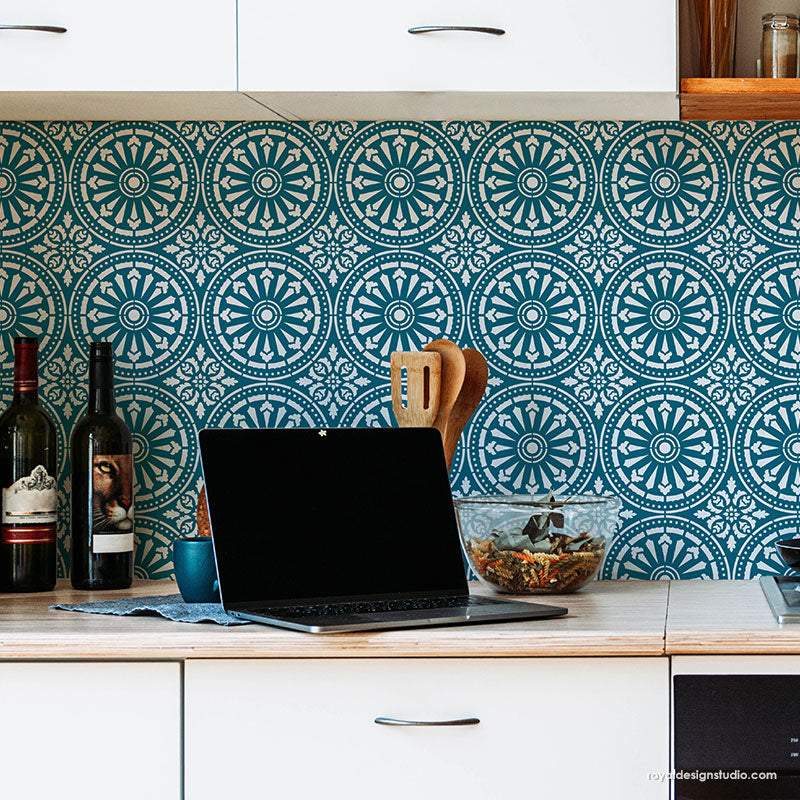 Delicate Tile Stencil