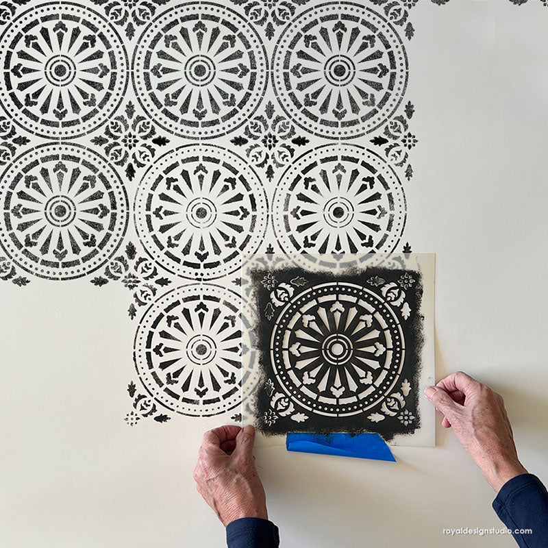 Delicate Tile Stencil