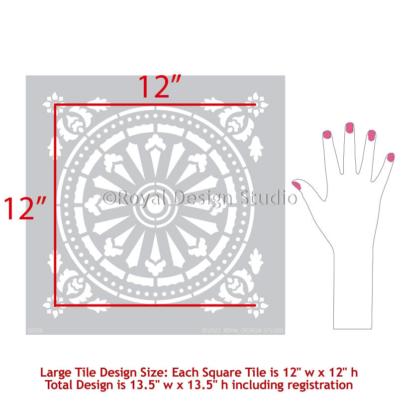 Delicate Tile Stencil