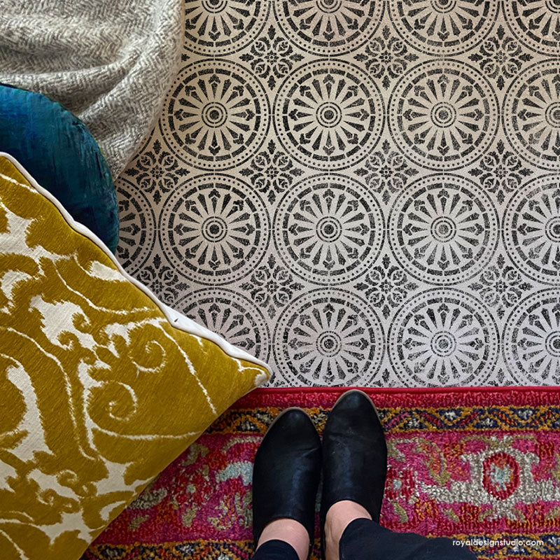 Delicate Tile Stencil