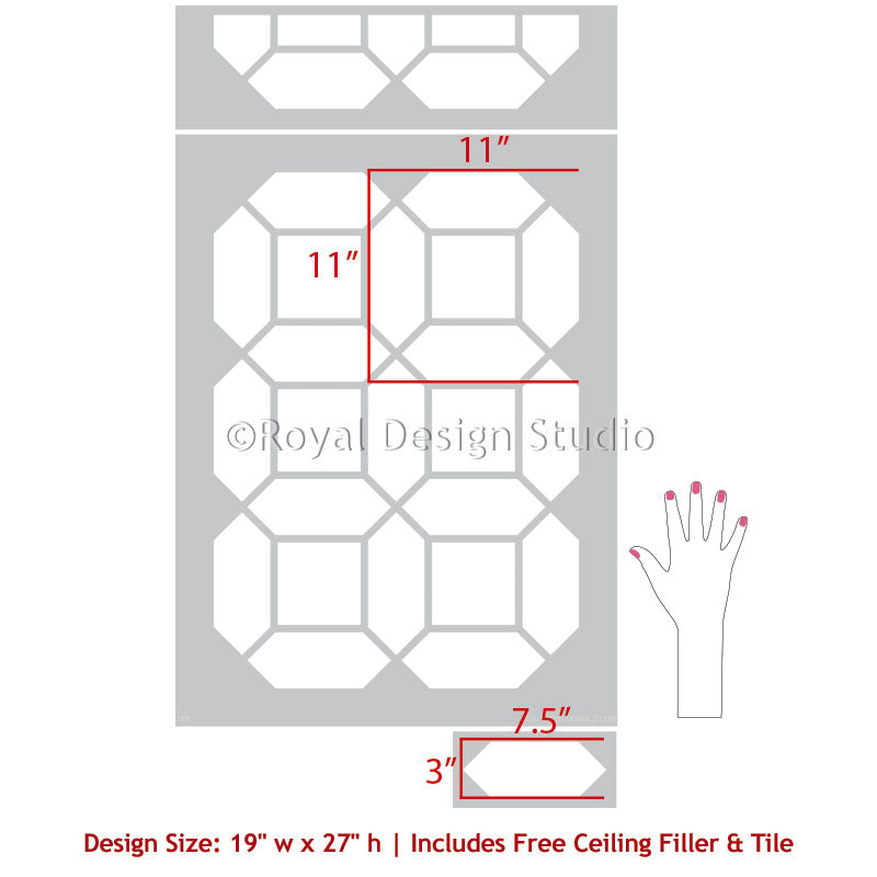 Mosaic Grid Floor Tile