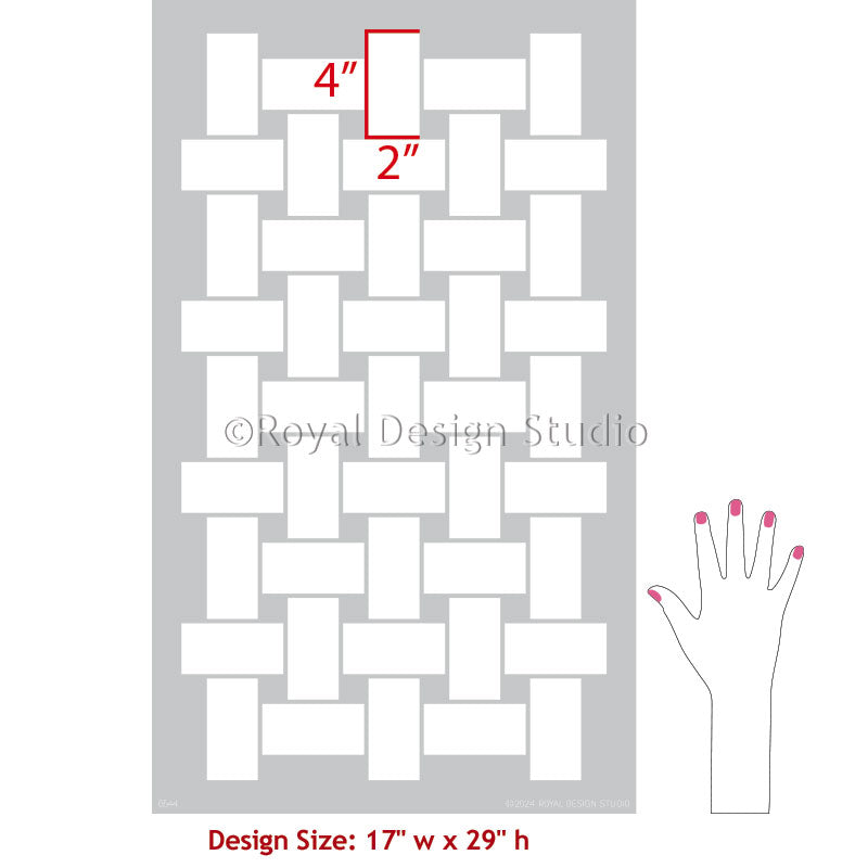 Mosaic Weave Floor and Wall Tile