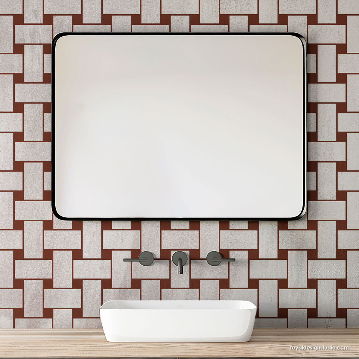 Mosaic Weave Floor and Wall Tile