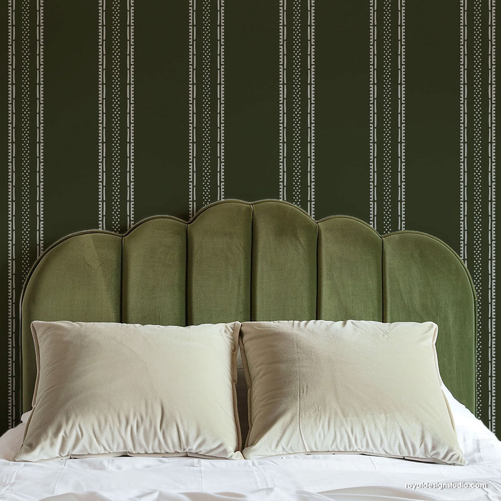 Liam Stripe Wall Stencil