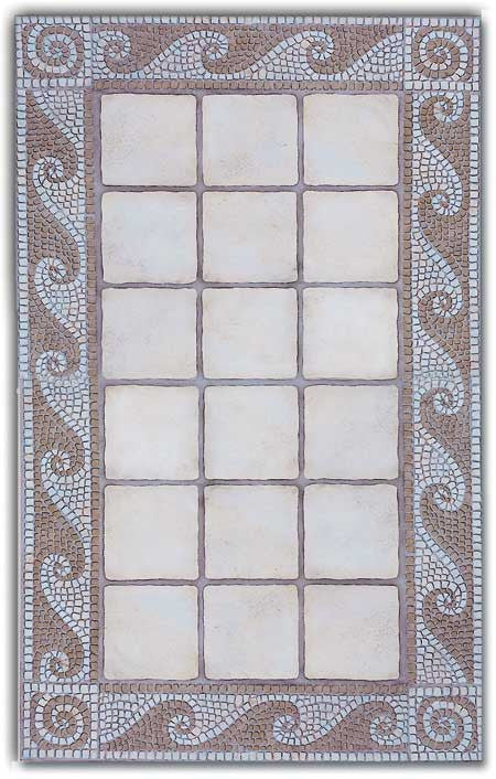 Ceramic Tiles Trompe L'oeil Stencil