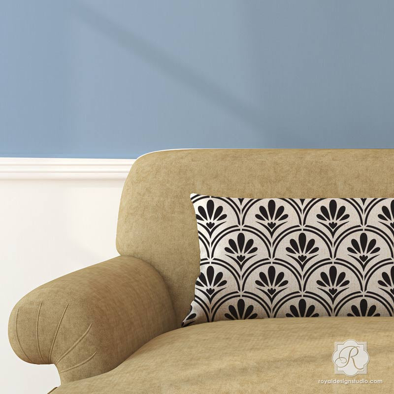 Art Deco Fanfare Raven + Lily Furniture Stencil