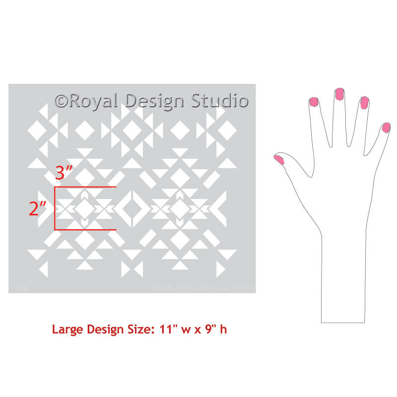 Palmedo Prairie Song Raven + Lily Furniture Stencil