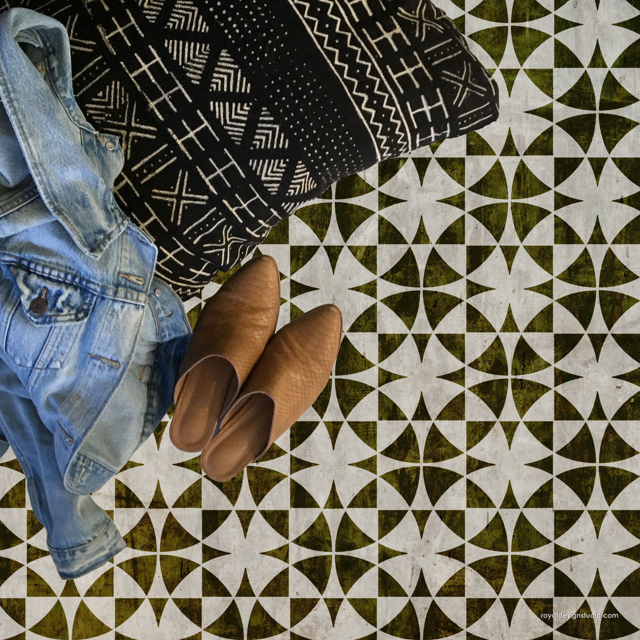 Shape Shifter Tile Stencil