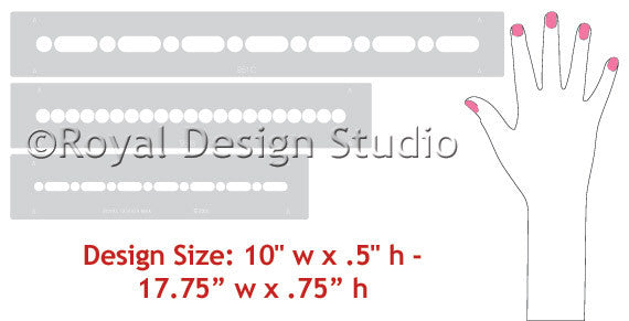 Easy Beaded Molding Furniture Stencil