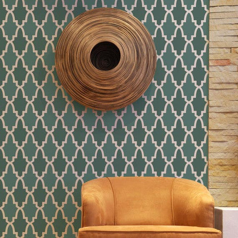 Moroccan Arches Allover Wall Stencil