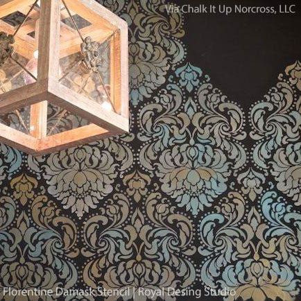 Florentine Damask Wall Stencil