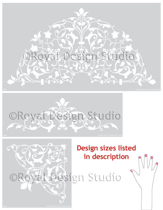 Arabesque Ceiling Stencil Set