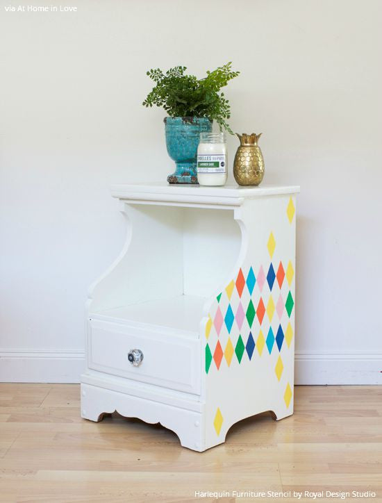 Harlequin Furniture Stencil