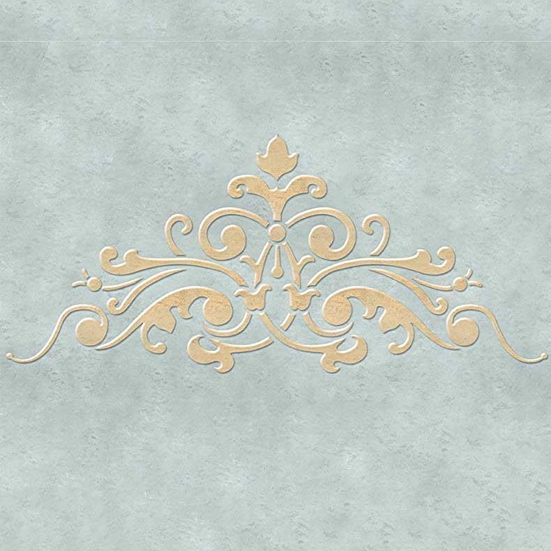 Avignon Center A Ceiling Stencil