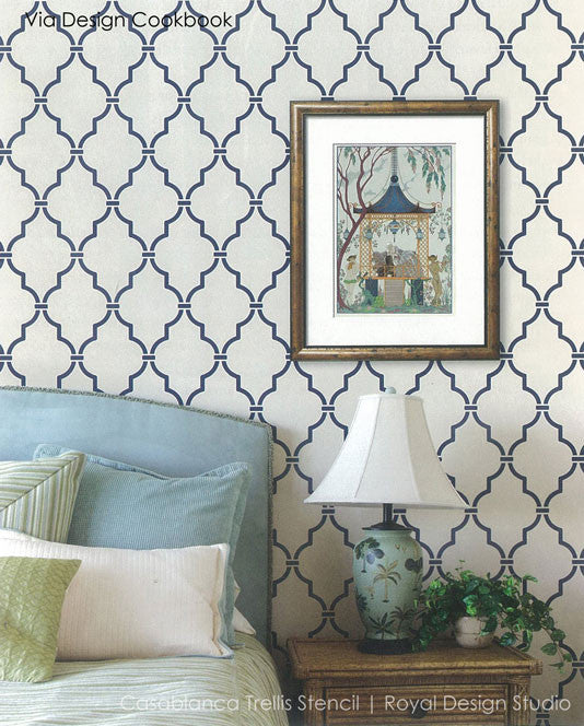 Casablanca Trellis Moroccan Stencil