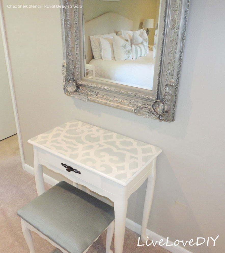 Chez Sheik Moroccan Furniture Stencil