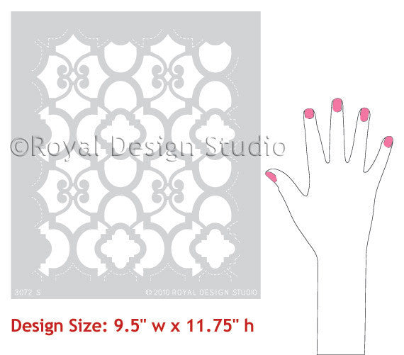 Chez Ali Moroccan Wall Stencil