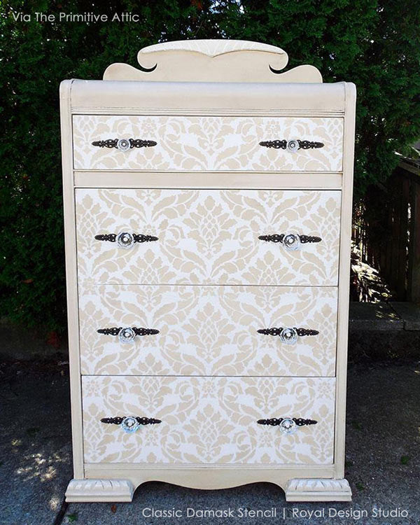 Classic Damask Stencil