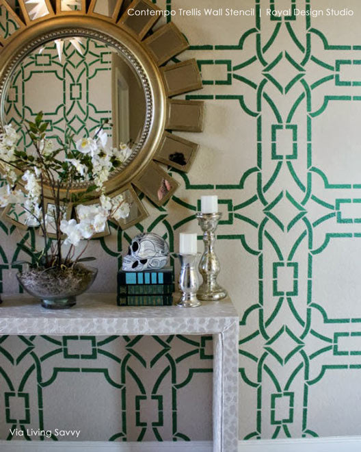 Contempo Trellis Wall Stencil