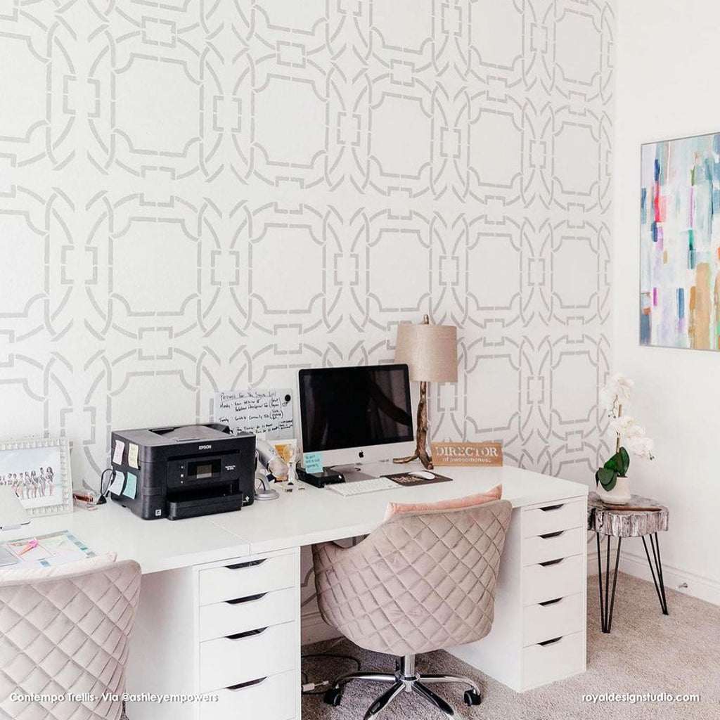 Contempo Trellis Wall Stencil