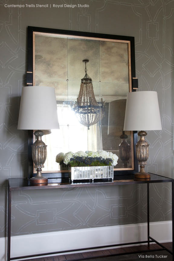 Contempo Trellis Wall Stencil