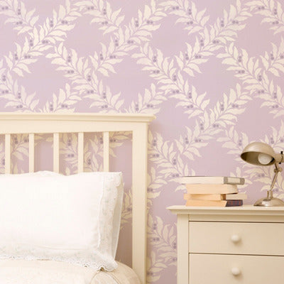 Crossed Garland Stencil