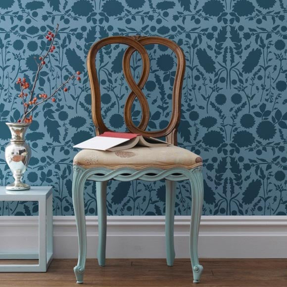 Forest Floor Damask Stencil