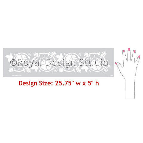 Elegancia Border Stencil