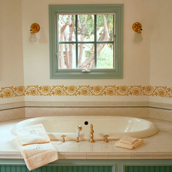 Elegancia Border Stencil