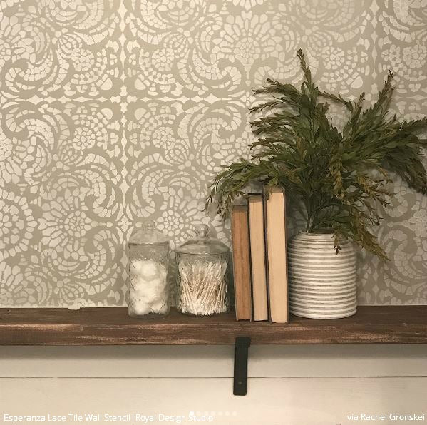 Esperanza Lace Tile Stencil
