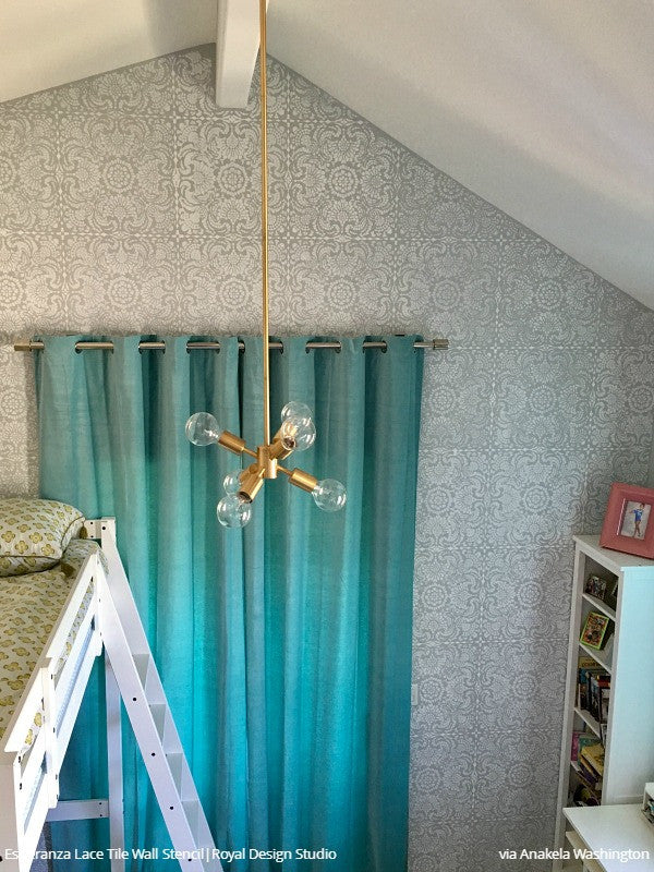 Esperanza Lace Tile Stencil