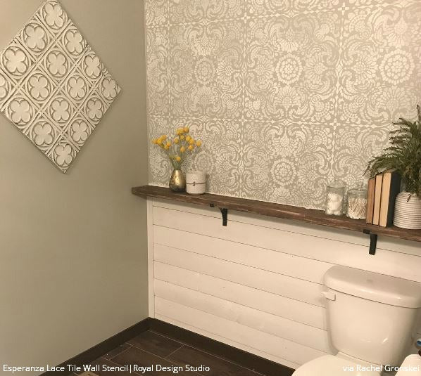 Esperanza Lace Tile Stencil