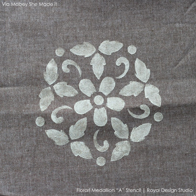 Floral Medallion Set A Wall Stencils