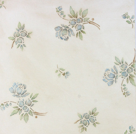 Field Flowers Wall Stencil