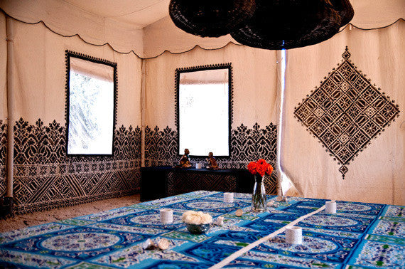 Fez Floral Border Moroccan Stencil