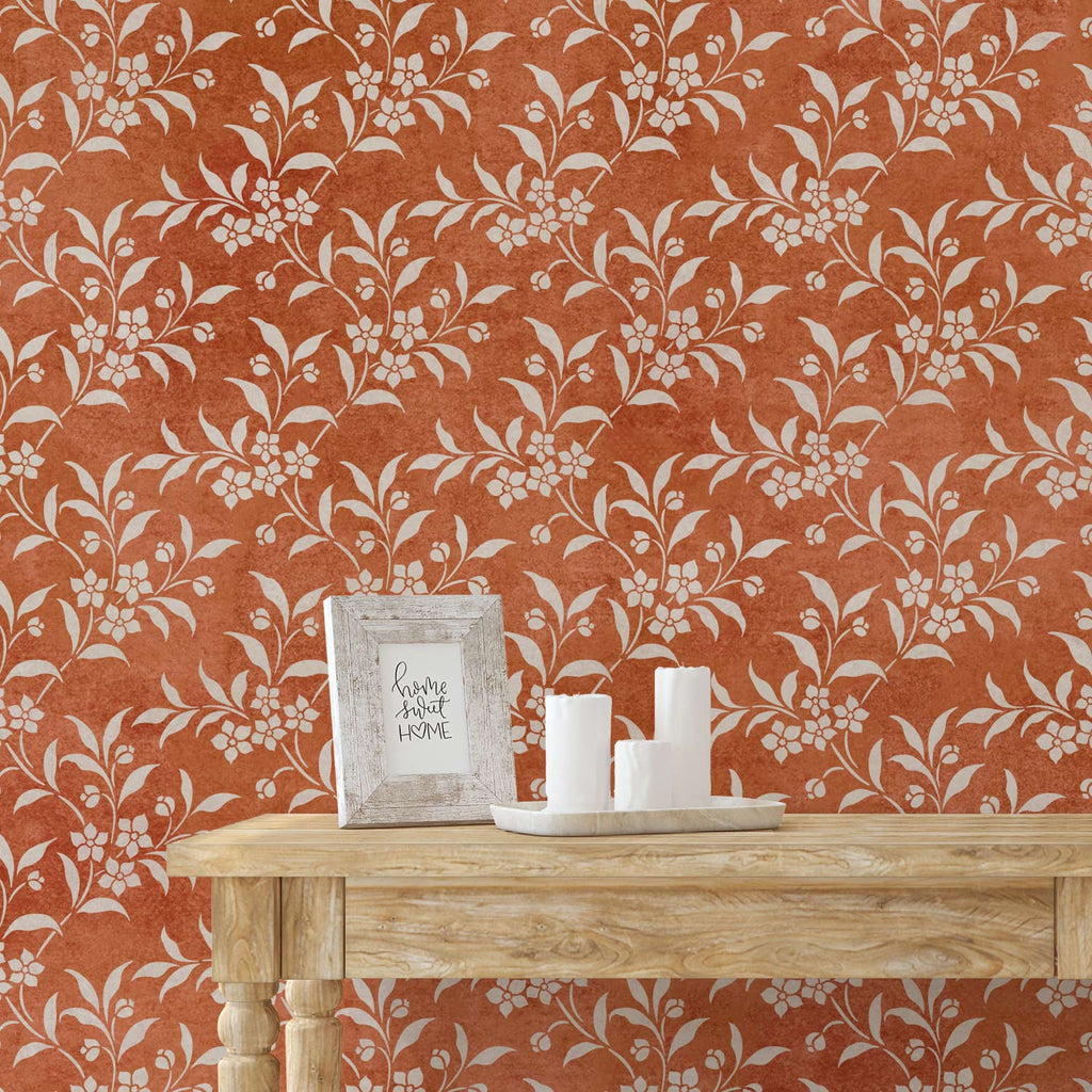 Rachel's Floral Vine Wall Stencil