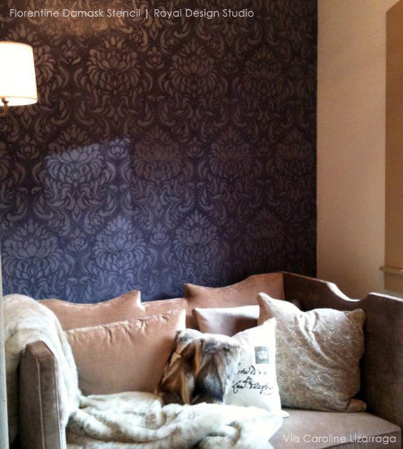 Florentine Damask Wall Stencil