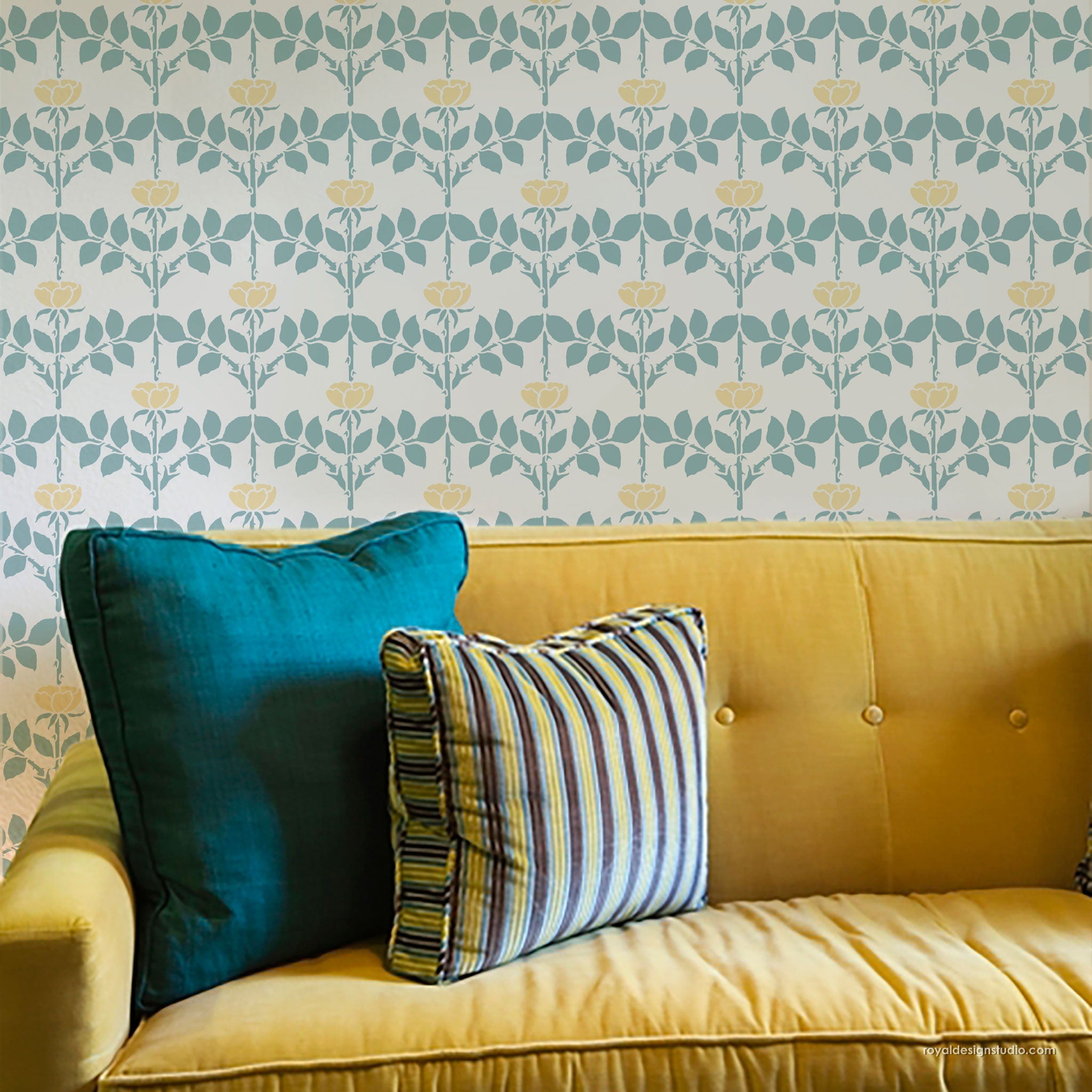 Voysey Briar Rose Art Nouveau Stencil