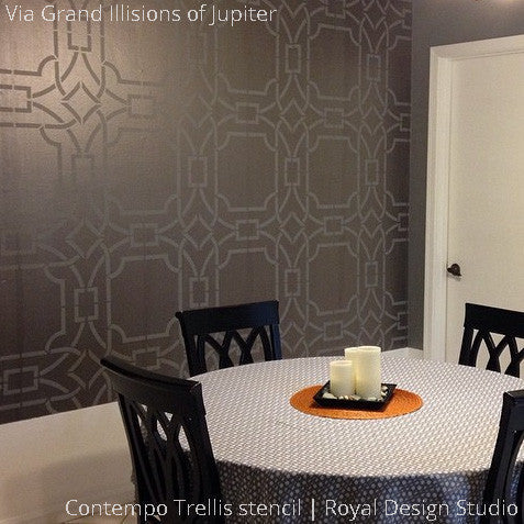 Contempo Trellis Wall Stencil