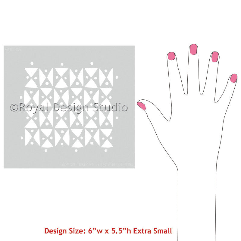 Raphia Graphic African Craft Stencil
