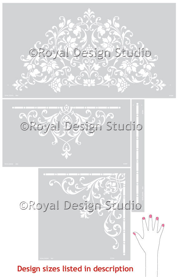 Hampton Ceiling Stencil Set