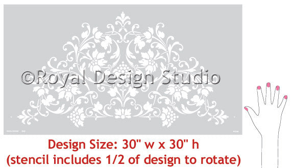 Hampton Ceiling Medallion Stencil