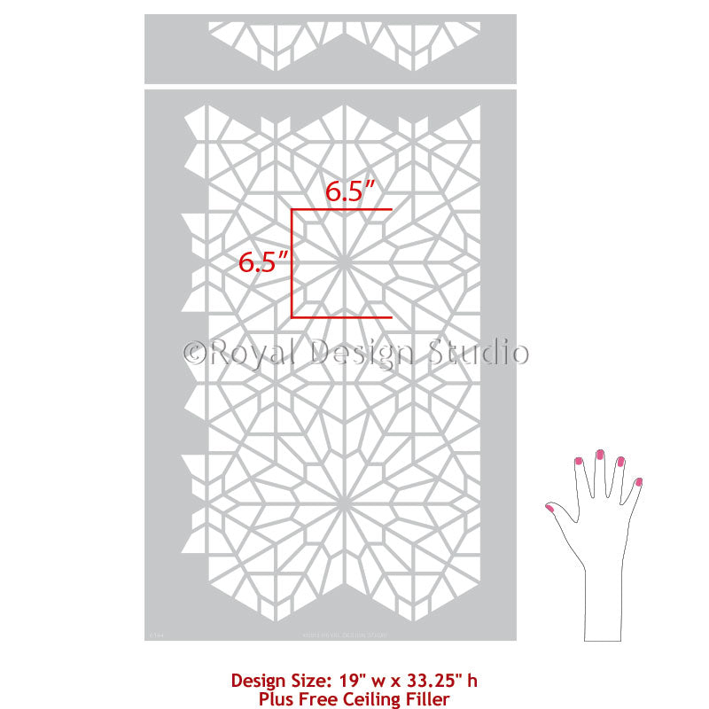 Starry Moroccan Night Stencil