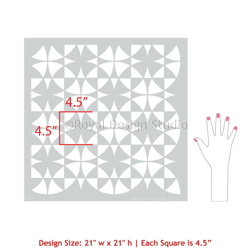 Shape Shifter Tile Stencil