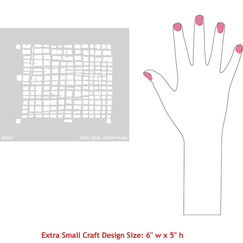 Loose Weave Craft Stencil